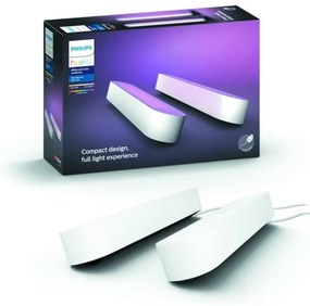 Philips - SADA 2x LED RGB Stmievateľná stolná lampa Hue AMBIANCE LED/6W/230V biela