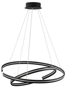 LED luster Torrente 80 čierne