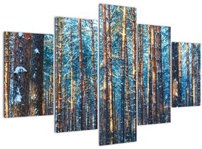 Obraz - Zimný les (150x105 cm)