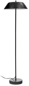 Čierna stojacia lampa s kovovým tienidlom (výška 153 cm) Sayra – Kave Home