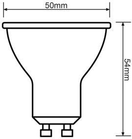 LED GU10 4,7W = 50W 350 lm 4000 lm Neutrálne 36° CRI90 Stmievateľné sklo LEDVANCE Superior