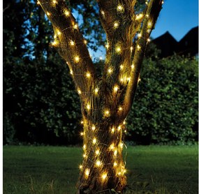 BERGE Solárne girlanda svetelná reťaz záhradné svetlá 100LED 10m drôty
