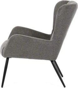 Kreslo ušiak SKAGEN GREY