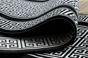 Dywany Łuszczów Behúň Gloss 6776 85 greek black/ivory - 60x300 cm