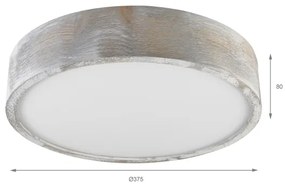 Brilagi - Stropné svietidlo PINO 2xE27/15W/230V borovicové/strieborné priemer 37,5 cm