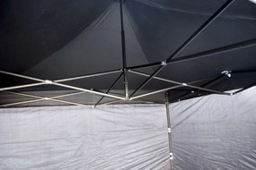 Záhradná párty stan 3x3m 3 steny - čierny