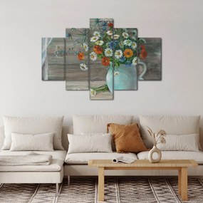 Obraz - Lúčne kvety, olejomaľba (150x105 cm)
