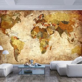 Fototapeta - Old World Map Veľkosť: 250x175, Verzia: Premium