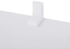 Vasagle Polica/regál na knihy PRESTON, 70x24x190,5cm, biela