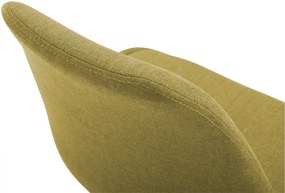 Stolička Maverick B - látka, podnož kov čierna matná - Zelená