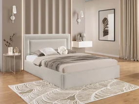 Čalúnená posteľ s úložným priestorom Enserio, Rozmer postele: 160x200, Dostupné poťahy: Coral 65