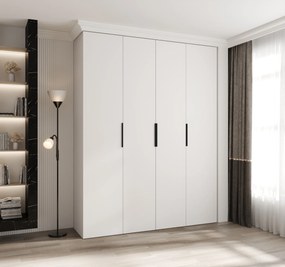 Šatníková skriňa 190 cm Carmela 40-4 (biela + čierna). Akcia -20%. Vlastná spoľahlivá doprava až k Vám domov. 1126669