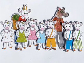 MARIONETINO Bábky a kulisy k rozprávke O kozliatkach