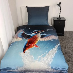 Herding Bavlnené obliečky Kingfisher, 135 x 200 cm, 80 x 80 cm