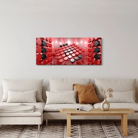 Obraz tlačidlové abstrakcie (120x50 cm)