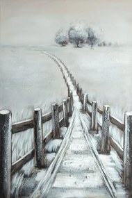 OBRAZ 653 80X120CM SIVÝ