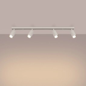 Bodové svietidlo Ring, 4x béžové kovové tienidlo, (možnosť polohovania)
