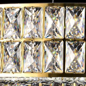 Toolight Toolight, LED stropné svietidlo 80cm + diaľkový ovládač, APP1569-CP, zlatá, OSW-06988