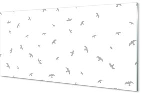 Obraz na akrylátovom skle Šedej vtákov 140x70 cm