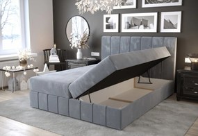 Čalúnená posteľ boxspring HAMAN 2 - monolith 02 / 160x200