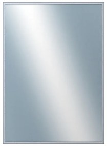 DANTIK - Zrkadlo v rámu, rozmer s rámom 50x70 cm z lišty Hliník strieborná drásaná (7269218)