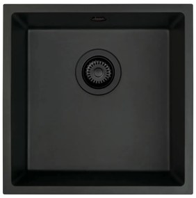 Deante ZQA_N10A - Kuchynský drez CORDA 44x44 cm granit/čierna
