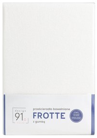 Froté prestieradlo s gumičkou krémové 180x200+20cm 170