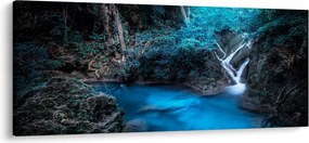 Obraz - Magická noc v tropickom lese (120x50 cm)