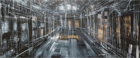 Obraz interiéru starej budovy (120x50 cm)