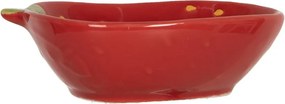 Červená miska v tvare jahôdky Strawberries - 13*11*4 cm / 100 ml