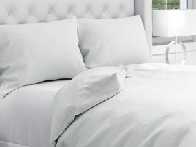 Biante Bavlnené posteľné obliečky Sandra SA-486 Svetlo sivý geometrický vzor 3D kocky Predĺžené 140x220 a 70x90 cm