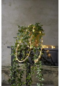 Hnedá LED svetelná reťaz Star Trading Jutta, 40 svetielok, dĺžka 200 cm