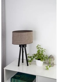 Duolla - Stolná lampa OVAL 1xE27/15W/230V pr. 30 cm hnedá