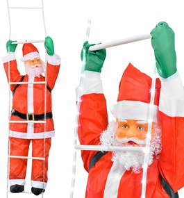 Tutumi Tutumi, LED Santa Claus na svietiacom rebríku 190cm, CHR-00320