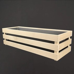 AMADEA Drevený obal na kvetináč, 62x21,5x17cm Český výrobok