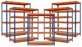 Trestles AKCIA - Balíček 5x Policový regál 1800x1800x400