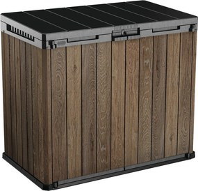 Tmavohnedý plastový záhradný úložný box Deco – Keter