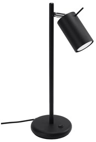 Stolná lampa Ring, 1x čierne kovové tienidlo