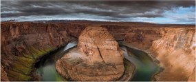 Obraz jazera v útese (120x50 cm)