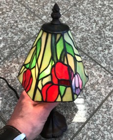 Lampa Tiffany stolová TULIP 30*15