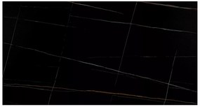 Rozkládací jídelní stůl Genesis 160/220 cm černý mramor/jasan