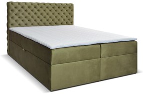 Jednolôžková posteľ Boxspring 120 cm Orimis (zelená). Vlastná spoľahlivá doprava až k Vám domov. 1033243