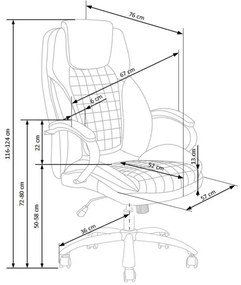 Kancelárska stolička CALMARA čierna