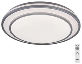 Rabalux 2131 - LED stmievateľné stropné svietidlo LUPITA LED/40W/230V strieborné + diaľkové ovládanie