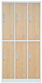 Skriňa Igor kovová biela/sonoma