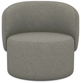 Sivé kreslo Ipo – Makamii