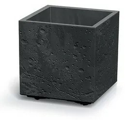 Kvetináč SIERRA SQUARE BETON EFFECT 28,8 cm ,čierny