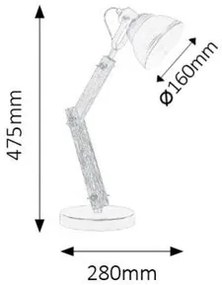 Rabalux AKSEL stolná lampa 4199