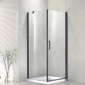 Sprchový kút Vela Black 90x90x190