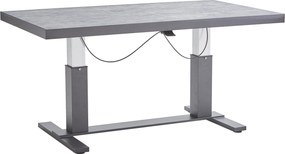 XXXLutz STÔL NA TERASU, kov, sklo, 141/80/50-70 cm Amatio - Záhradné stoly - 002145002607